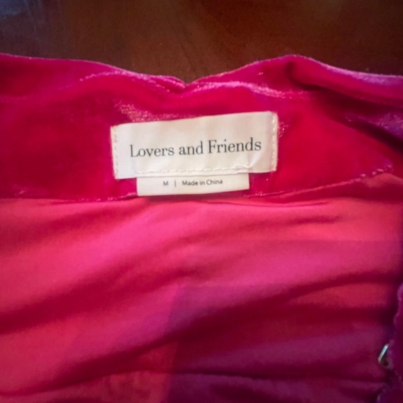 Lovers + Friends Fuchsia Velvet Mini Skirt - Picture 5 of 5